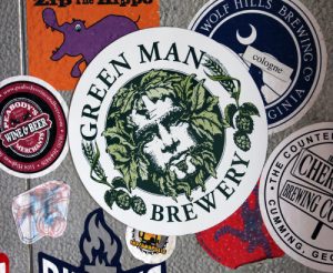 Green man logo