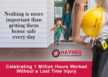 1 Million Hours Worked With No Lost Time Injuries