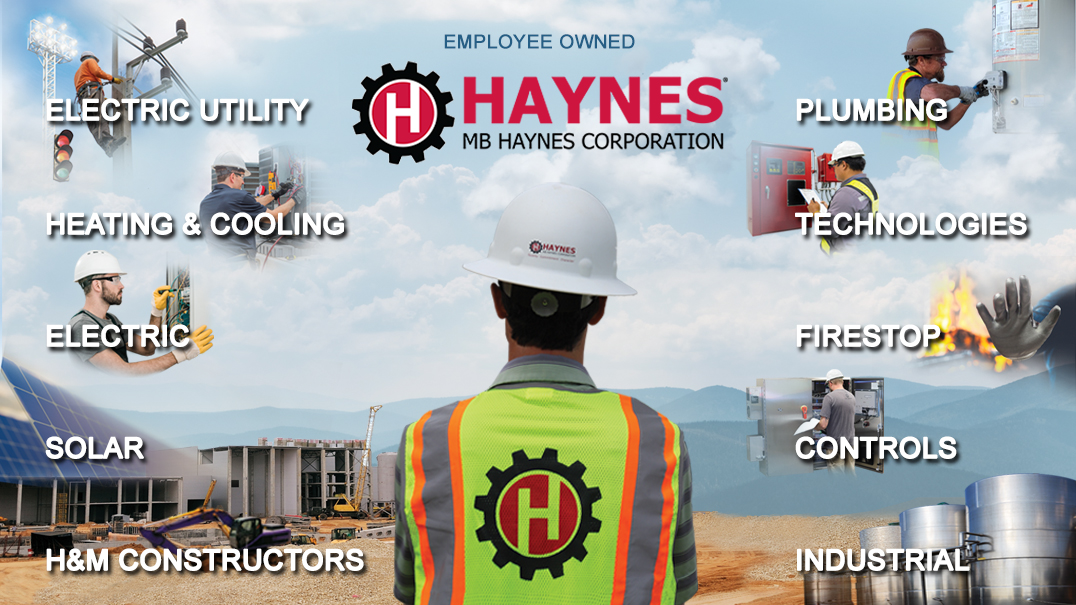 MB Haynes Employee, looking over constrcuction site. Surrounded by service areas MB Haynes offers.